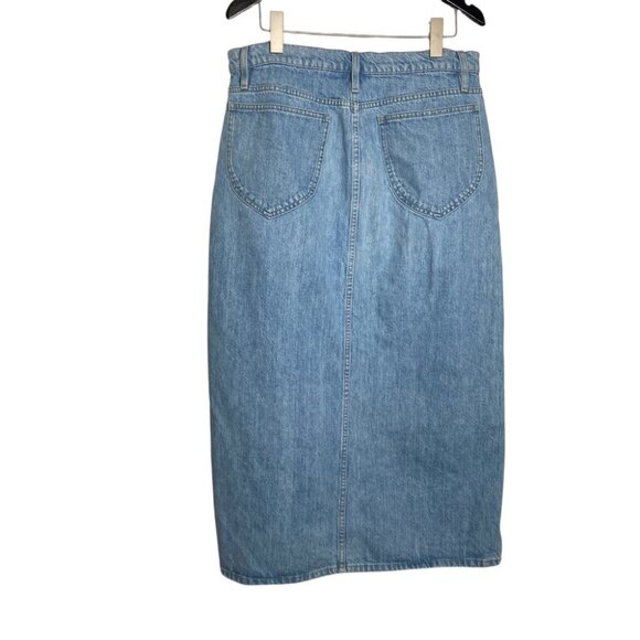 FRAME Le Italien Maxi Midi Denim skirt in Turin size 32 - Picture 3 of 7